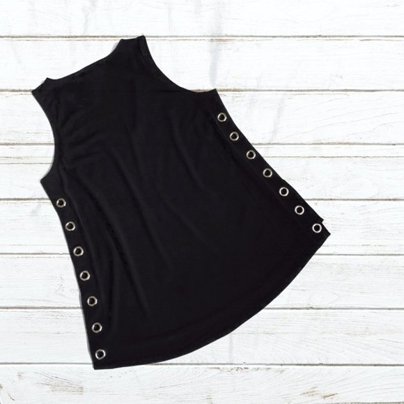 INC Black Sleeveless Tank Style Top - Picture 6 of 7